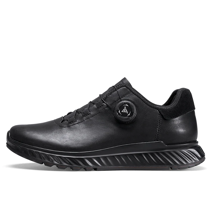 HUMTTO – chaussures de sport respirantes de luxe pour hommes, baskets de course, de marche, de Tennis, imperméables, noires, de styliste