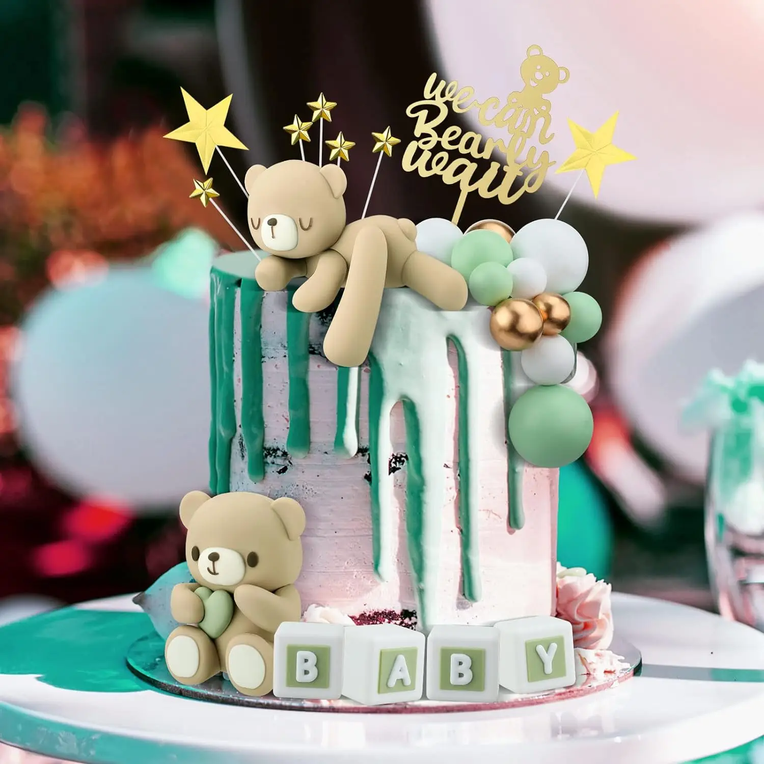 Dschungel-Safari-Kuchenaufsätze, Bälle, wir können bären, Dschungel-Geburtstagskuchen-Dekorationen, Babyparty, Hochzeit, Cupcake-Aufsätze – Detail 40
