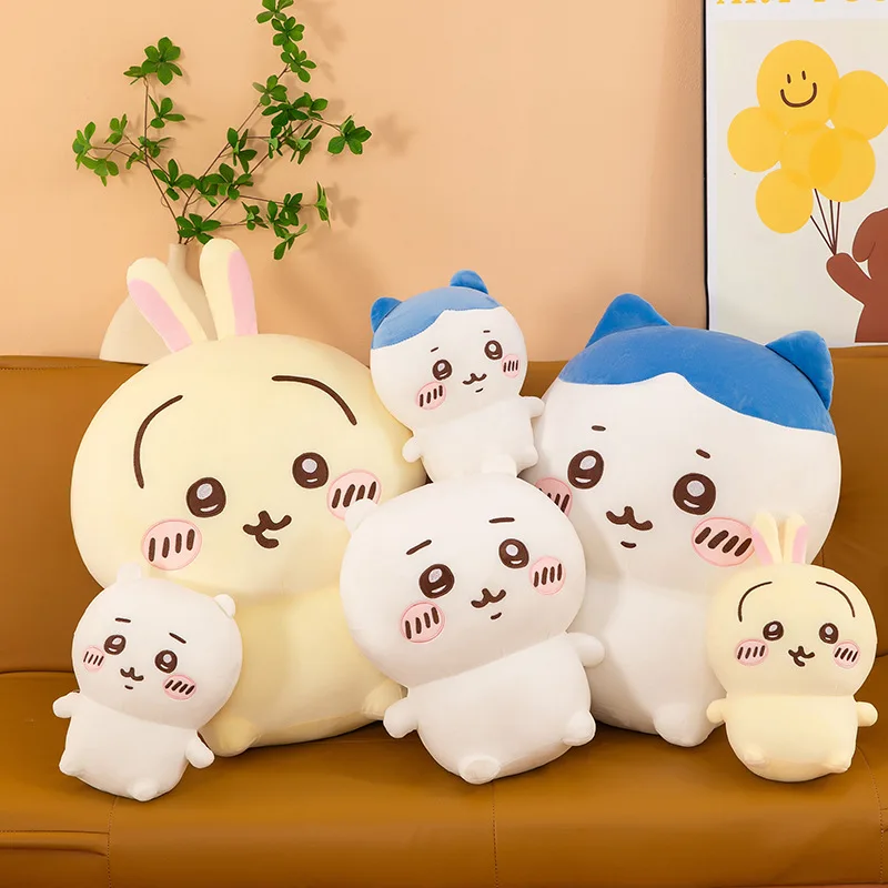 30-80cm チイカワぬいぐるみ 大きめ かわいいウサギ ハチワレ 漫画アニメぬいぐるみ アニメ誕生日枕 ソファギフト 子供向け クリスマスプレゼント