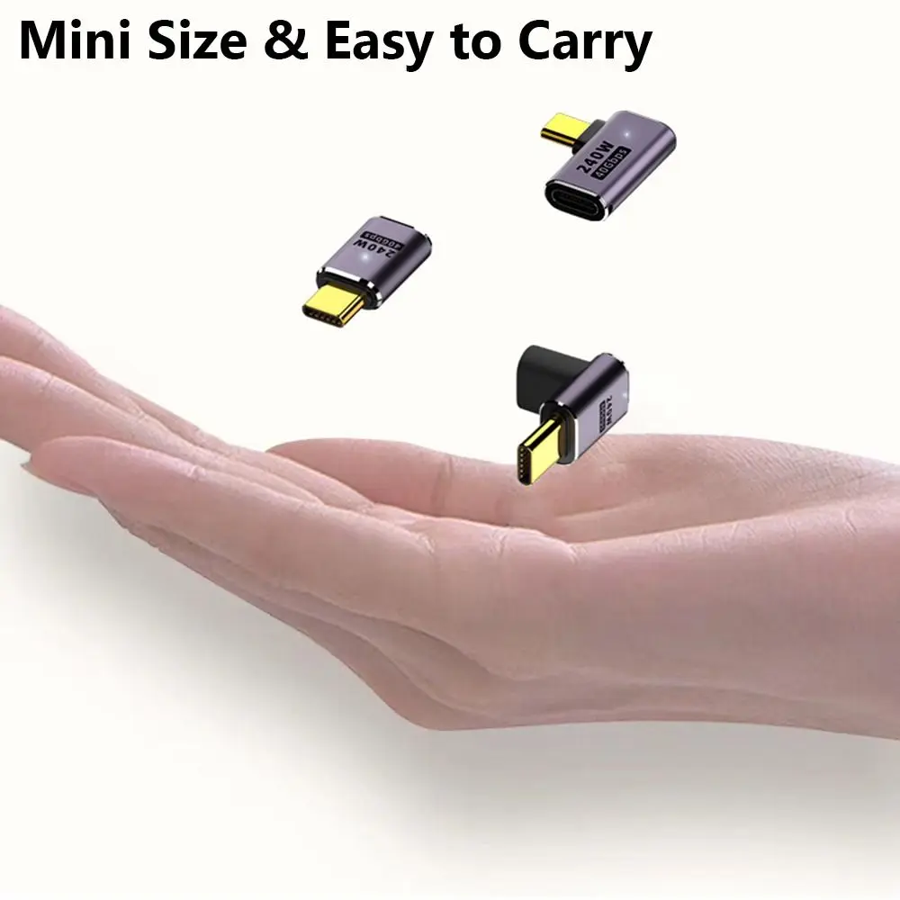 Mobile Phone Male to Female Data Transfer 40Gbps 240W Fast Charging Type C Adapter USB C Converter