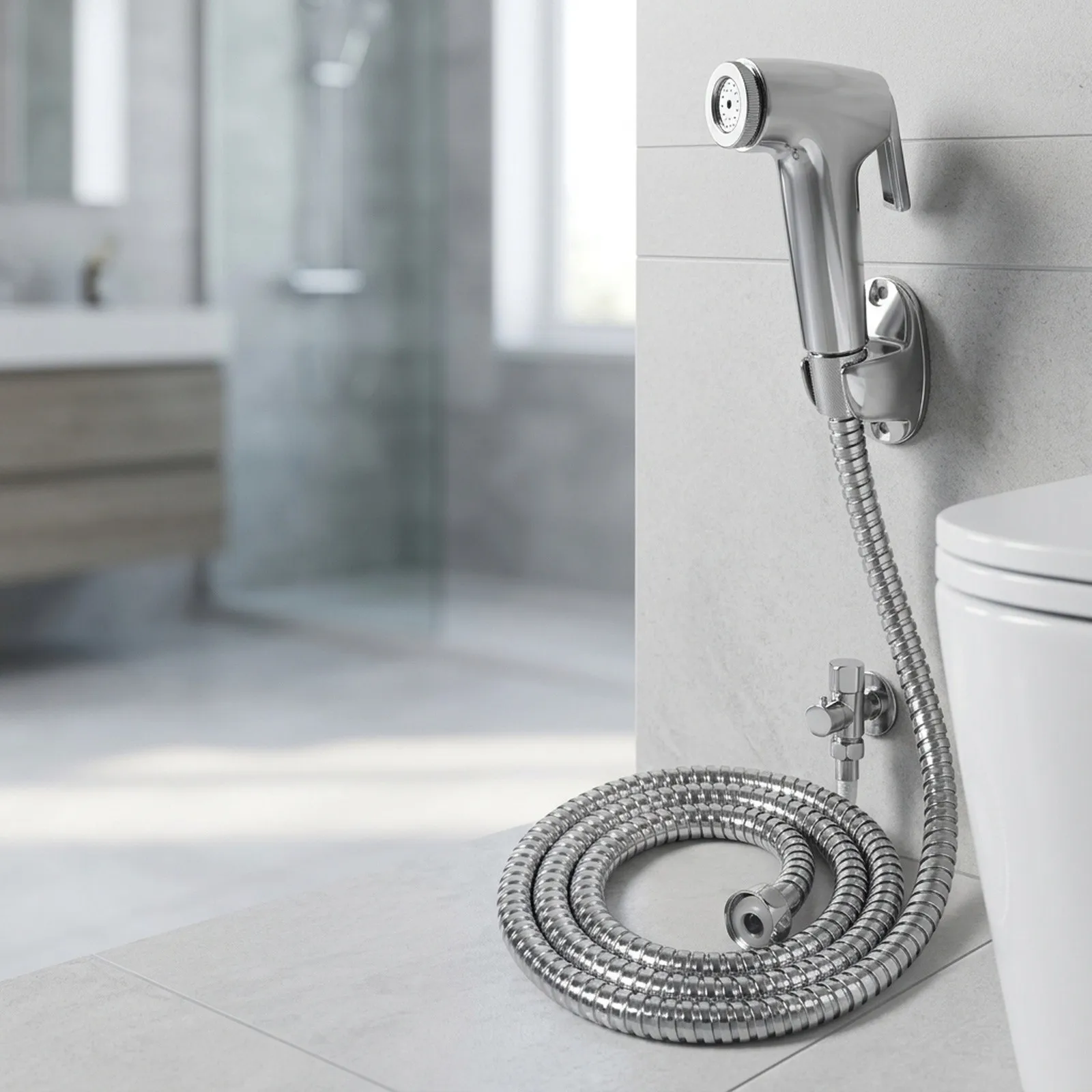 Bidet Sprayer Set Hand-held Nozzle Bathroom Showering Pet Toilet Hand-held Nozzle Set Bidet Sprayer Diaper Washer