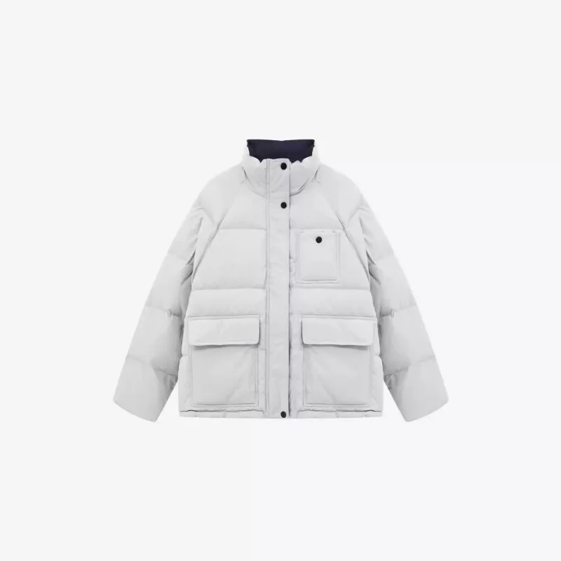 Women Winter Colorful Trendy Zipper Pocket Hooded Casual Leisure Fashion Simple Short Oceans Premium Niche Design Small Dopamine