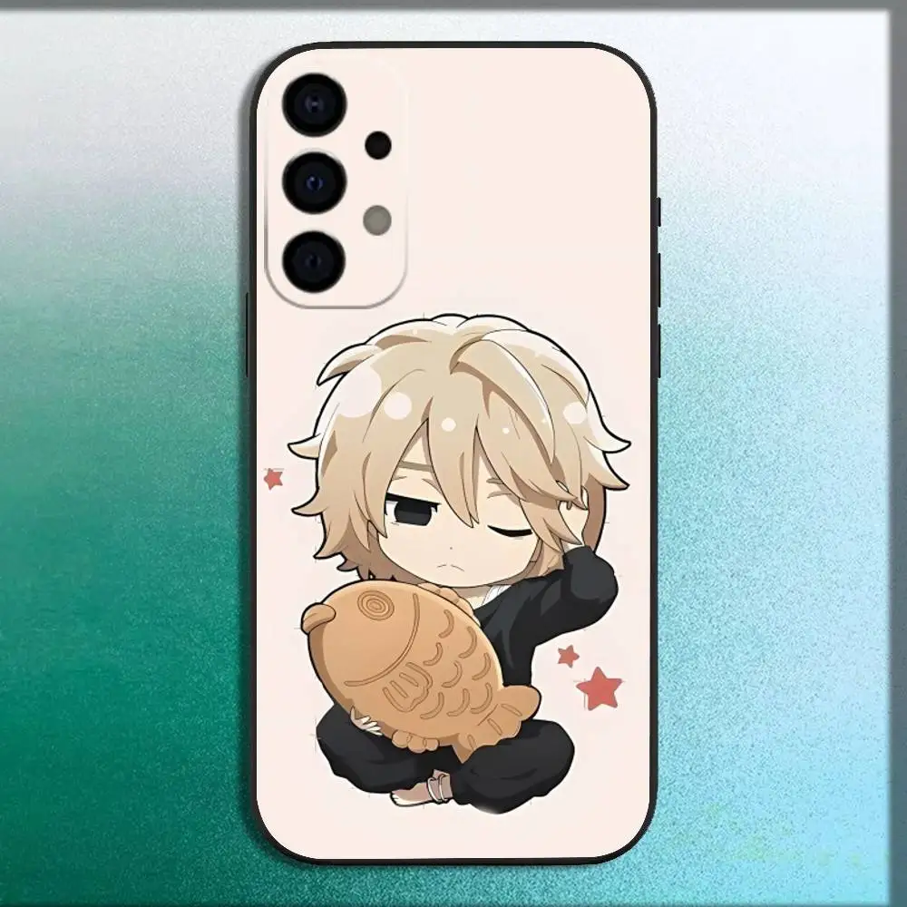 حافظة هاتف طوكيو سانو ريفينجرز مانجيرو لهاتف سامسونج جالاكسي A73,72,71,A52,51,40,41,A22,A32,31,A13,12,Note20 غلاف أسود ناعم #4