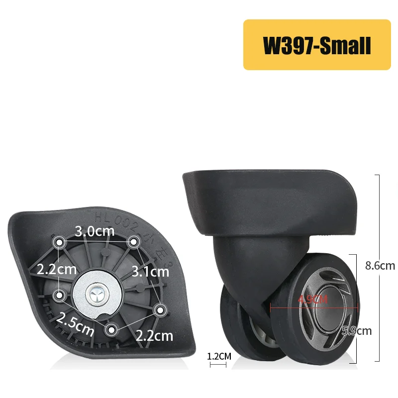 For HL-002 Luggage Wheel W397  Repair Kit - Universal Swivel Wheel Quiet Rolling Replacement Assembly - Luggage Wheel Components