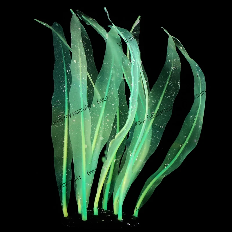 Simulated Kelp Plant Decoration Fish Tank Aquarium Underwater World Silicone Kelp Plant Decoration Multiple Colors Available