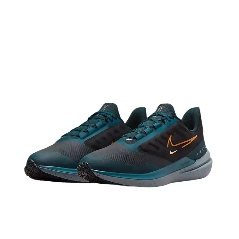 Nike Air Winflo 9 Comfortable and Versatile Low-Top Casual Shoes for Men, Black and Blue DM1106-002