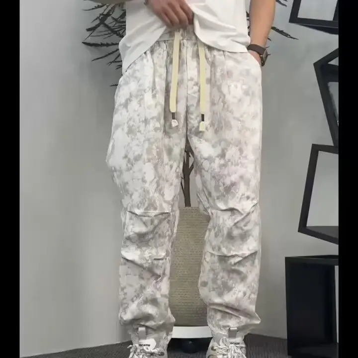 

Свободный крой, мужские осенне-зимние леггинсы большого размера 250 Pou Dir Look, спортивные повседневные свободные леггинсы, модные модные девятиточечные манжеты...