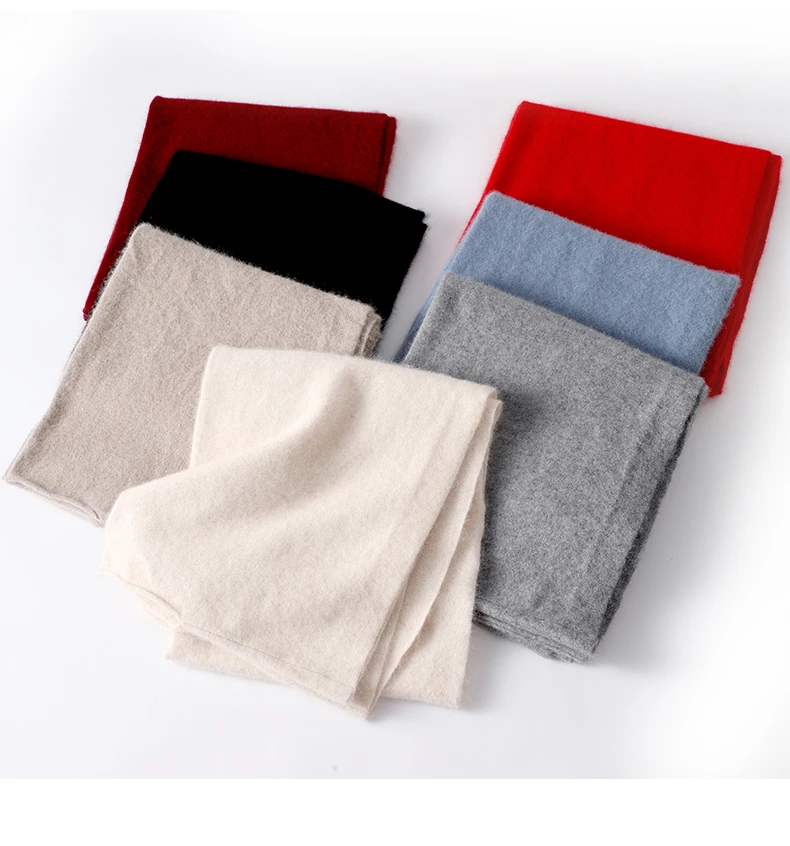 Trend Schal Wickelschal Zwei Zwecke 100 % Wolle Damen Gestrickte Accessoires Cape Lässige weiche Schals Warme Cappa Gemütliche Mode Mäntel – Detail 9