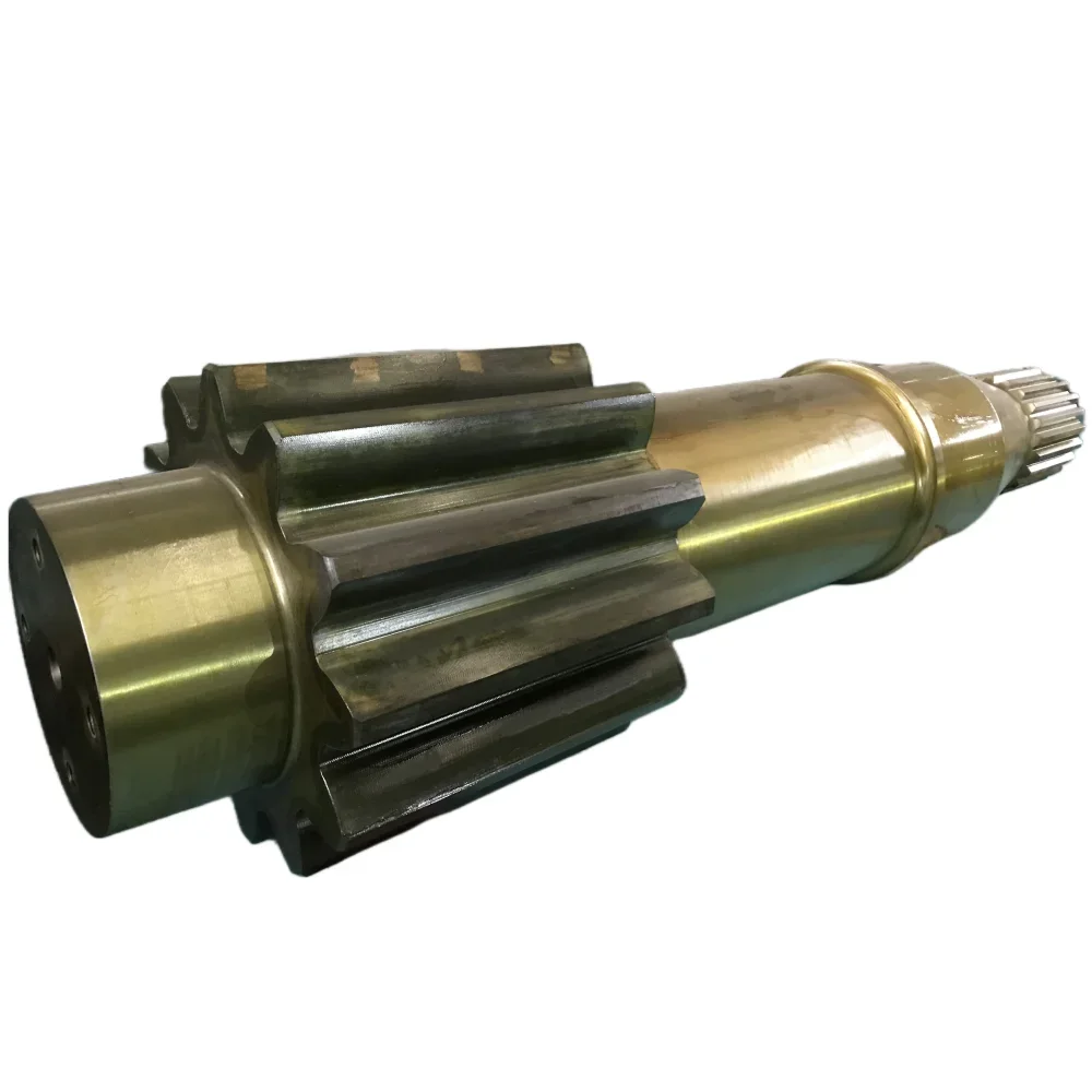 Custom pinion shaft high quality forged steel large gear shaft