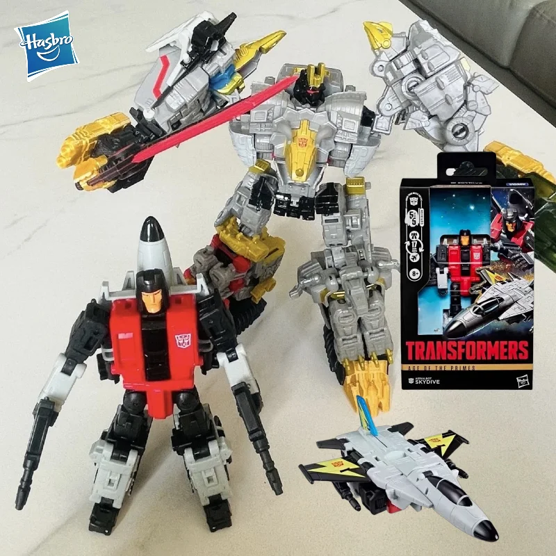 

【IN STOCK】Hasbro Transformable toys Age Of The Primes Deluxe Skydive Action Figure Robot Toy Collectibles Gifts Hobbies