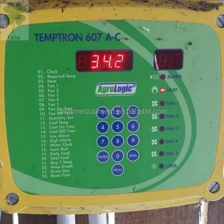 Agrologic Climate Temperature Controller Temptron 607AC  Feed Sensor SW2 for Automatic System in Poultry Swine Farm