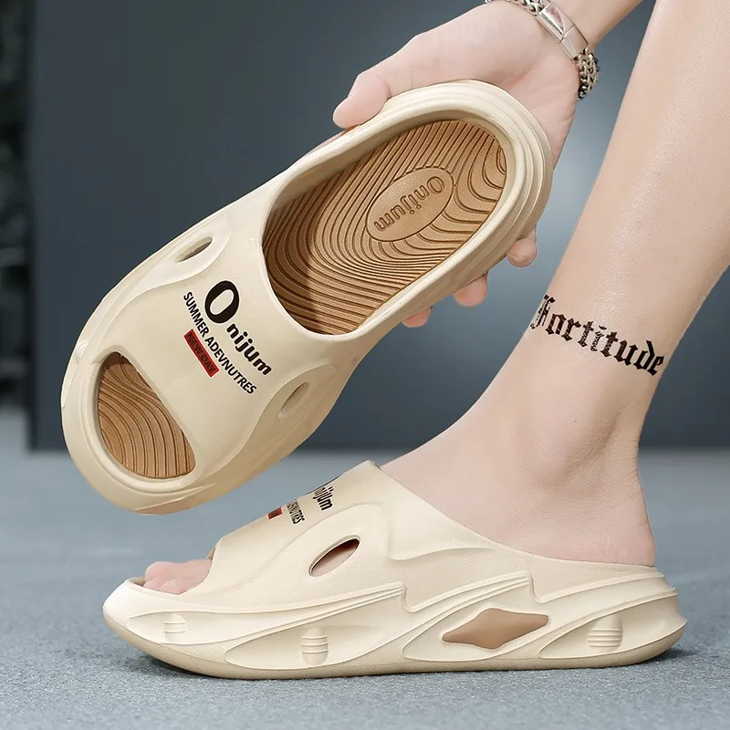 Zomer Heren Slippers Mode Strand Sandalen Anti-Slip Outdoor Dikke Zolen Heren Slippers Eva Zachte Glijbanen