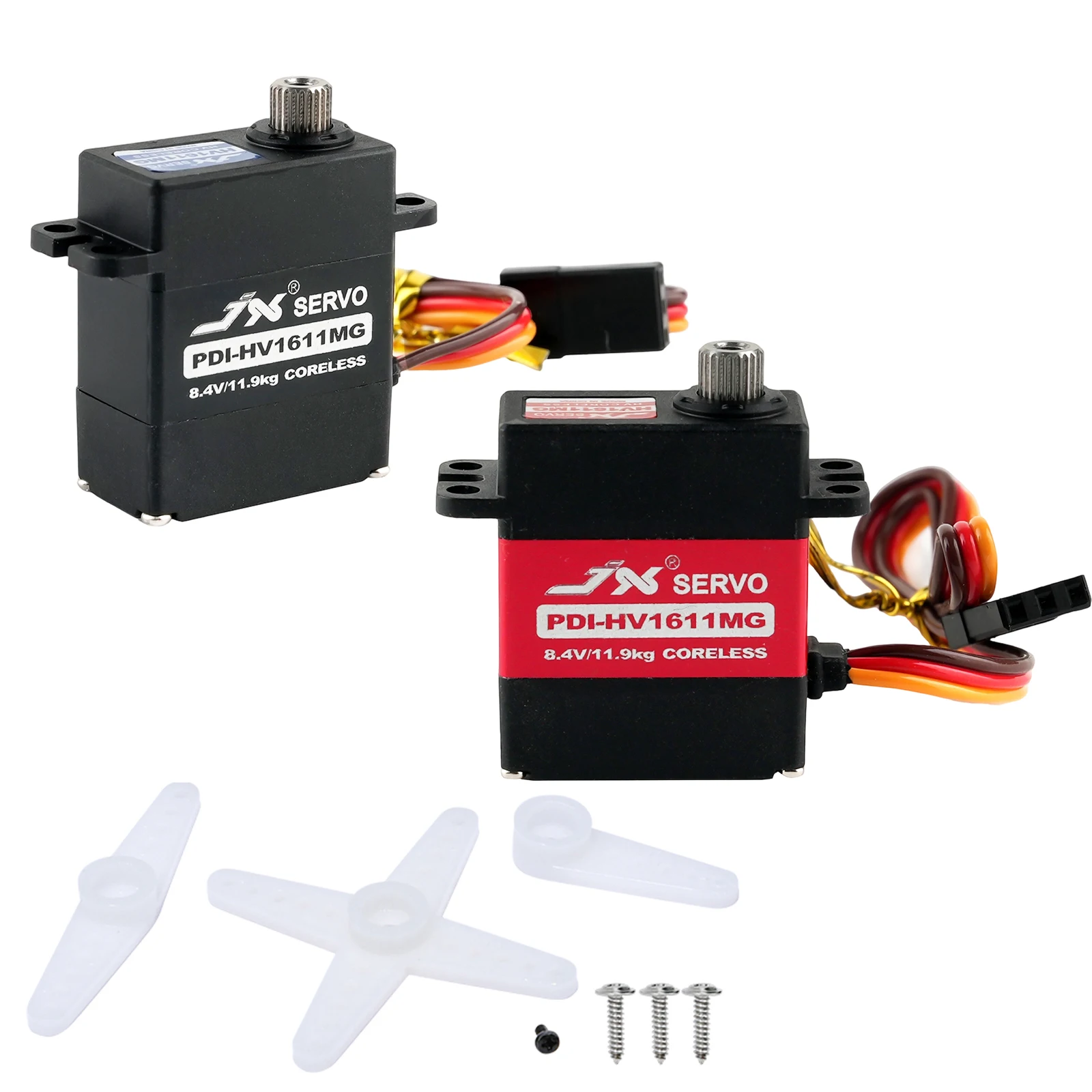 

PDI-HV1611MG 11kg Torque Digital Servo High Speed Coreless Motor Metal Gear RC Helicopter Crawler Car Part