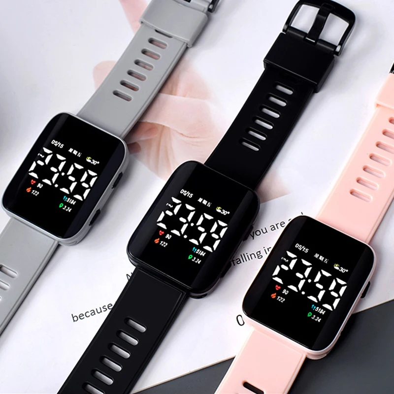 

Watch Men Waterproof Sport Children Watches Led Digital Wrist Watch Student Girl Boy Wristwatch Electronic Clock girls watch