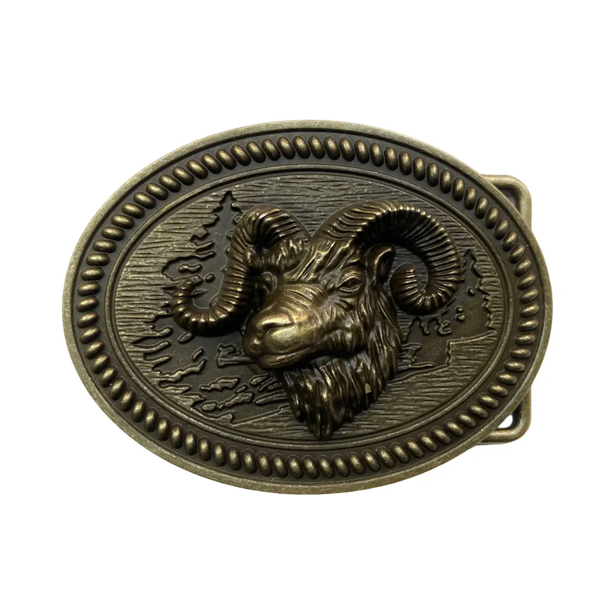 مشبك حزام على شكل رأس الأغنام من T-DISOM للرجال إكسسوارات عصرية كلاسيكية #5