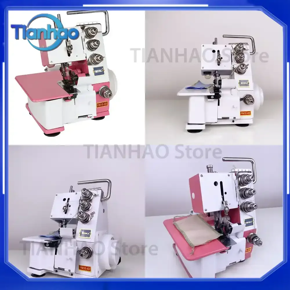 HOT Sale FN10-4D Overlock Sewing Machine with Built-in Motor Complete Set for Home Use Apparel Machinery for