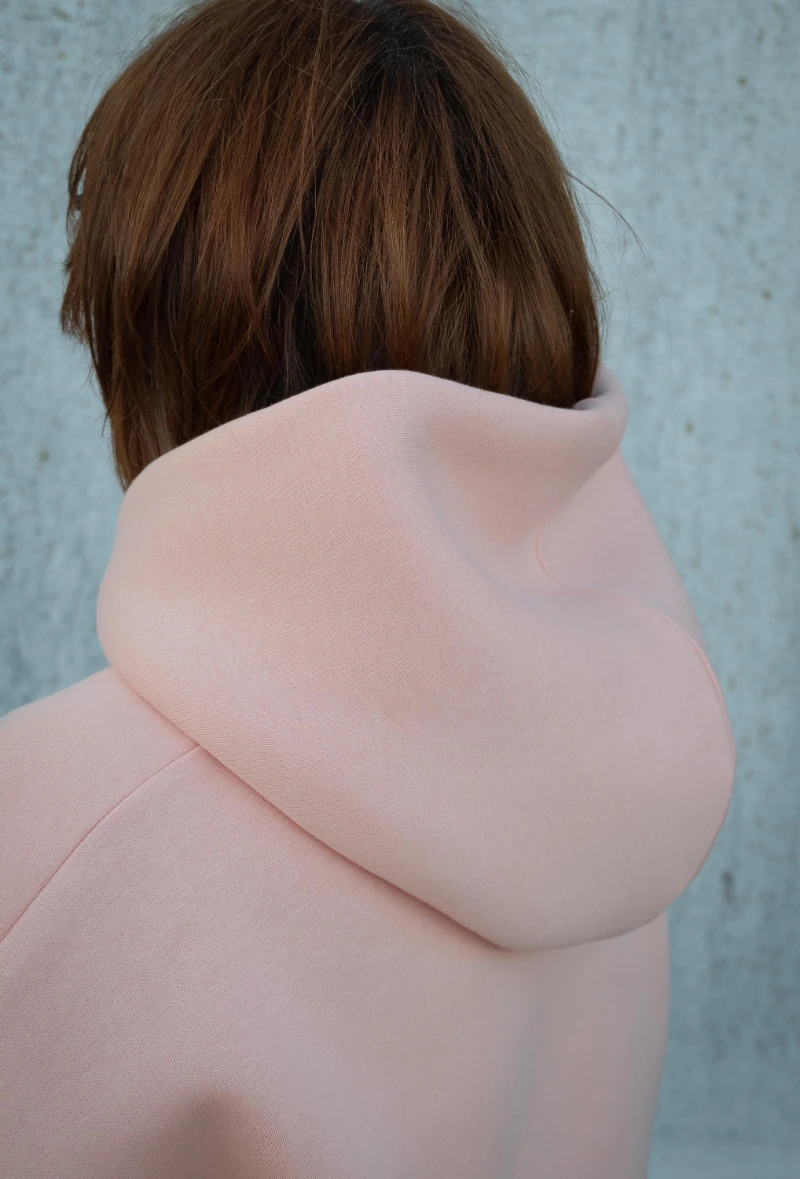 سويت شيرت كبير الحجم برقبة دائرية فارغ - بلوفر نسائي من القطن الطبيعي 100% أصفاد مضلعة قماش ناعم فاخر للجنسين