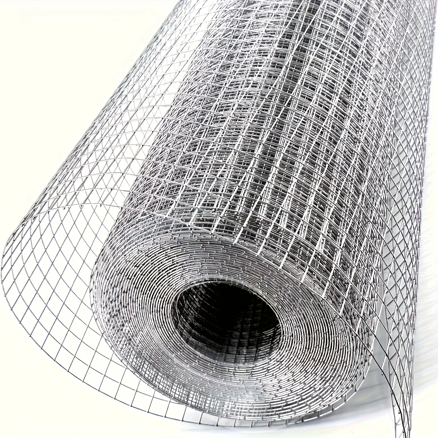 Heavy-Duty Stainless Steel Garden Mesh Roll Barrier with Diamond Pattern, Easy Installation for Gardens, Farms & Chicken Coops,