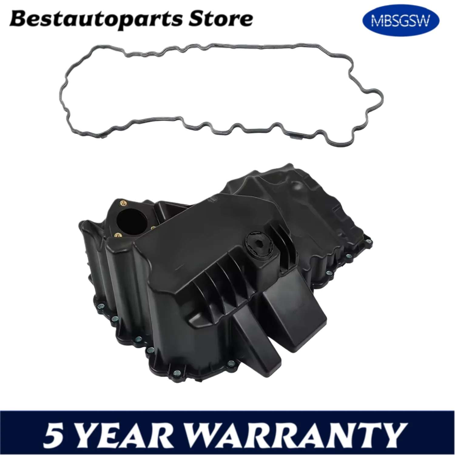 

AUTO Детали двигателя Пластиковый масляный поддон и комплект прокладок подходит для BMW 1 2 3 4 5 X1 Z4 2.0L L4 GAS N20 B20 A N20 B20 B N26 B20 A 2010-2021