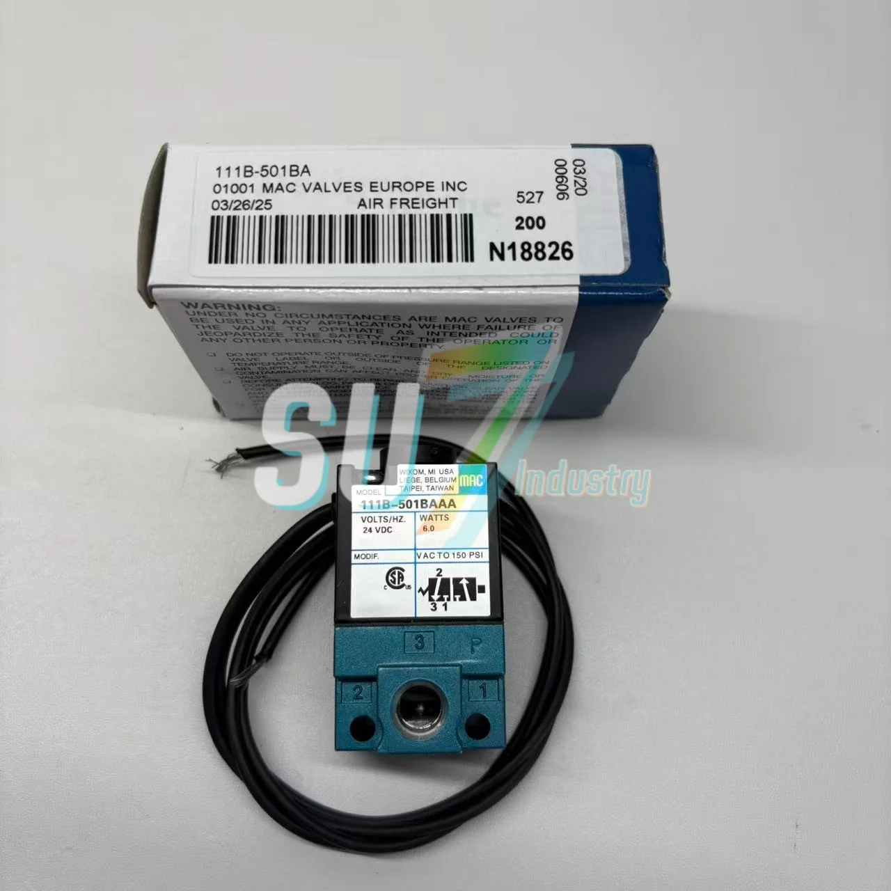 Válvula solenóide 111B-501BA 111B-501BAAA nova na caixa