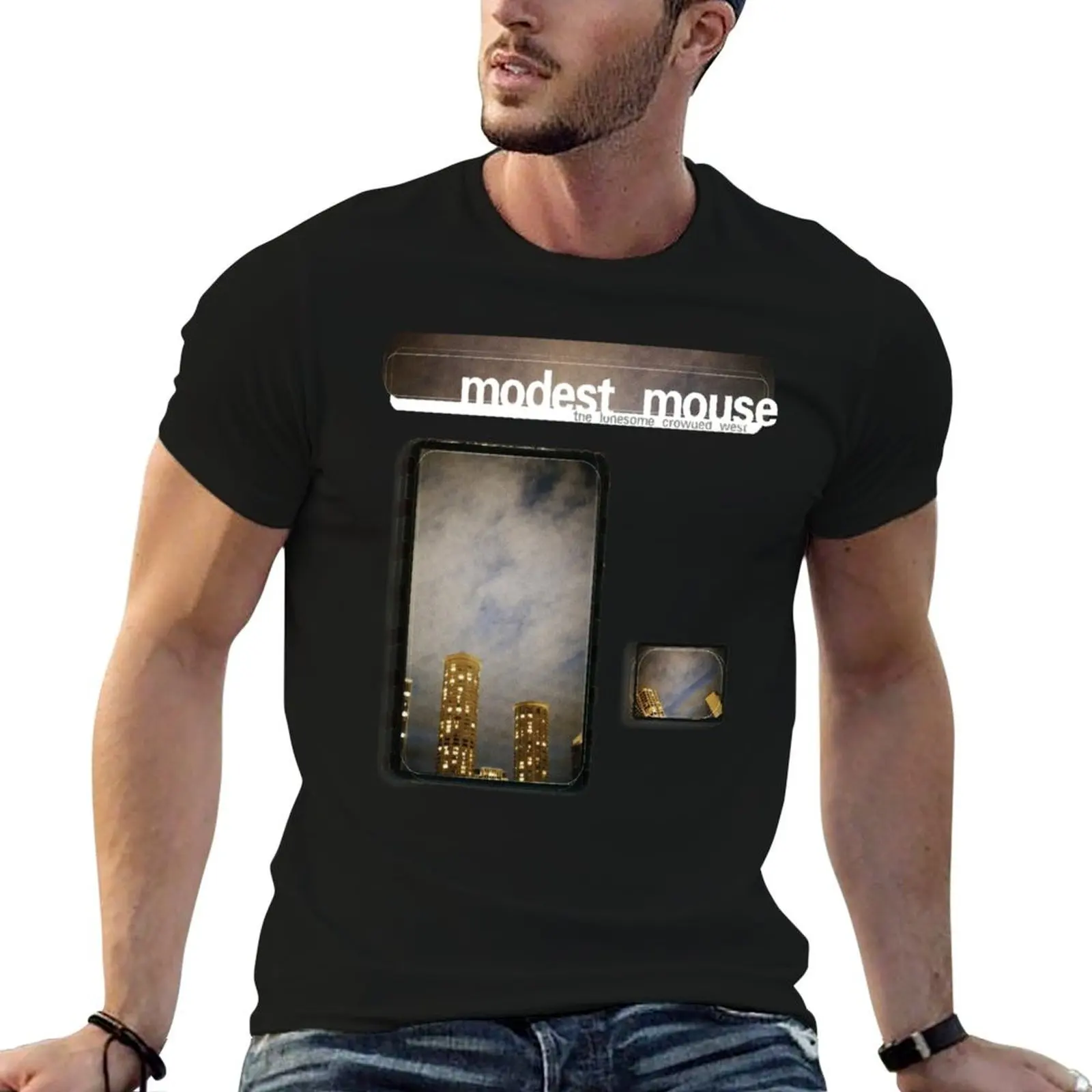 the lonesome crowded west T-Shirt cotton man t-shirts kawaii clothes t shirt men