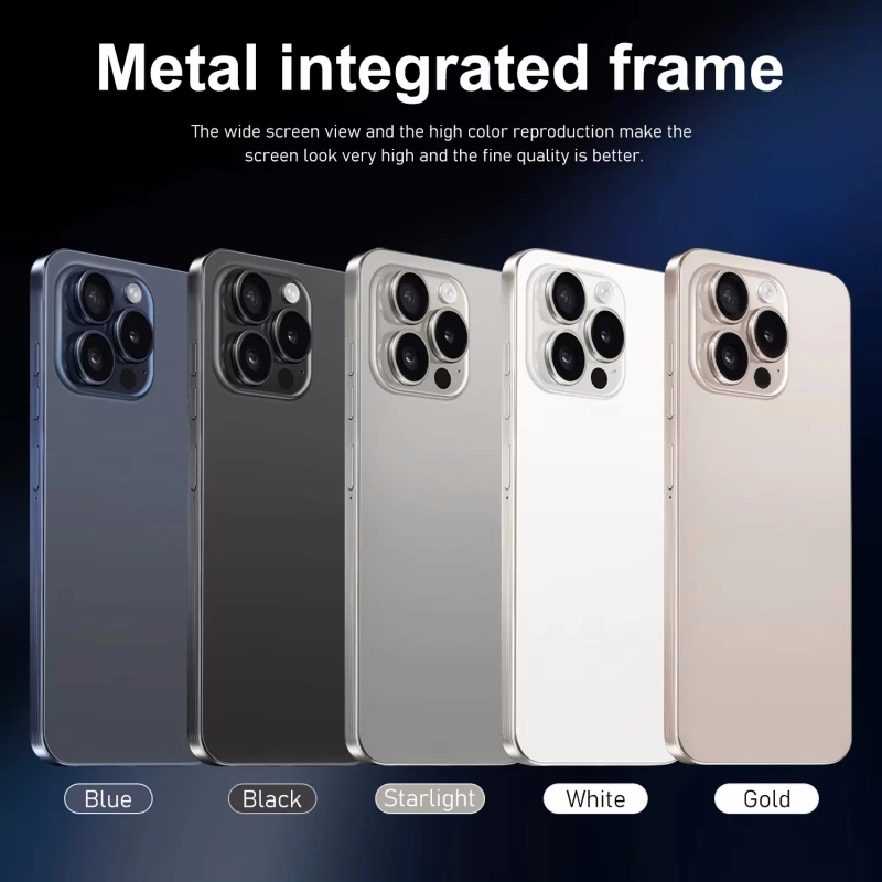 2025 جديد جودة عالية ل i16 Pro Max 7.3 بوصة LCD الهاتف الذكي عرض شاشة تعمل باللمس AMOLED عرض لوحة الهاتف المحمول الديناميكي