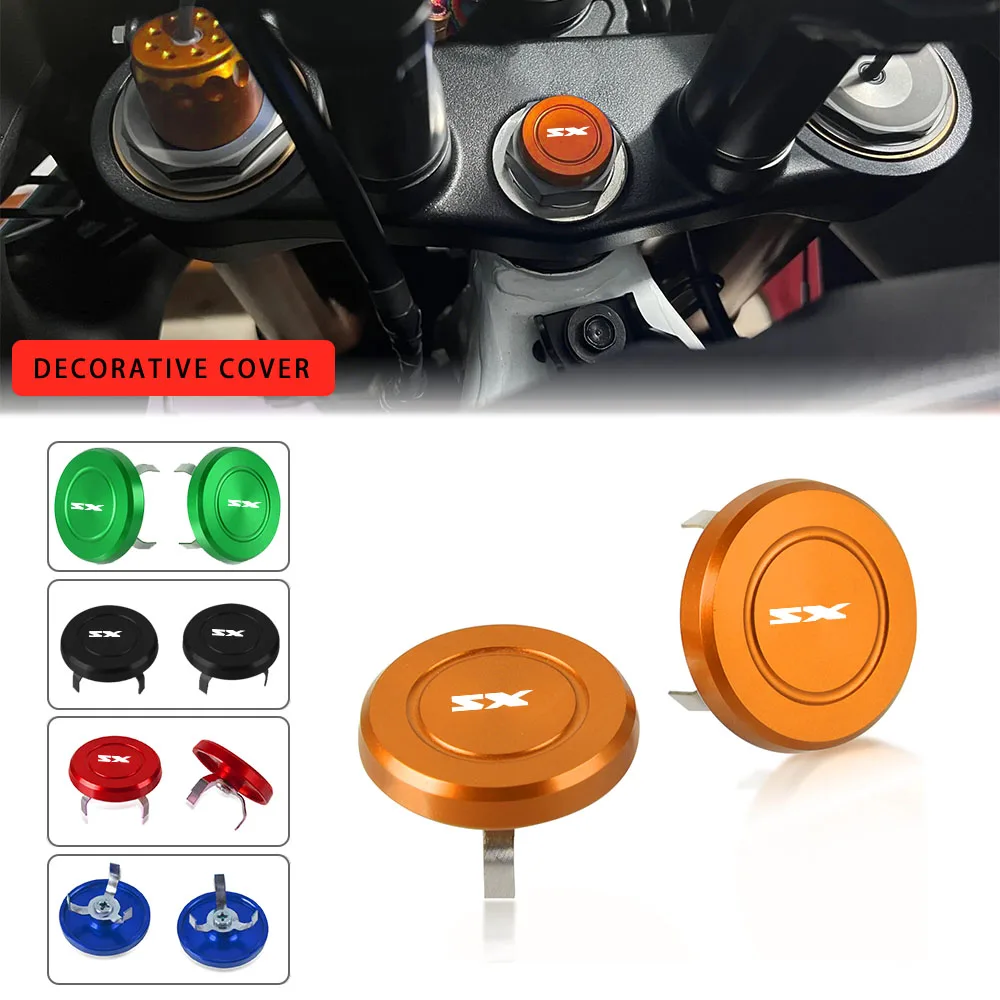 Motorcycle Parts CNC Handlebar Decorative Screw Cover Cap Hole Plug For 65SX 85SX 105SX 125SX 144SX 150SX 250SX 450/525/540SX