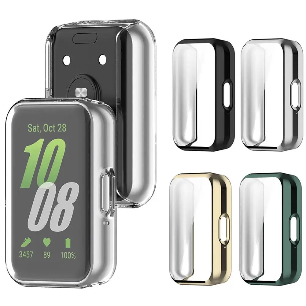 Suitable For Samsung Fit 3 Samrt Watch TPU Protective Case All Inclusive Soft Rubber Electroplated Protective Case Accessor Q6B2