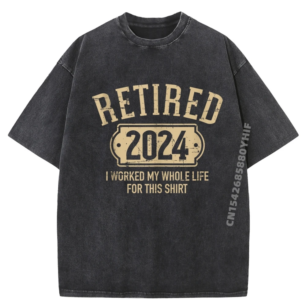 

Новейшая футболка с принтом на пенсии 2024, рабочие на пенсию, цельные футболки со специальным рисунком, женские винтажные потертые футболки