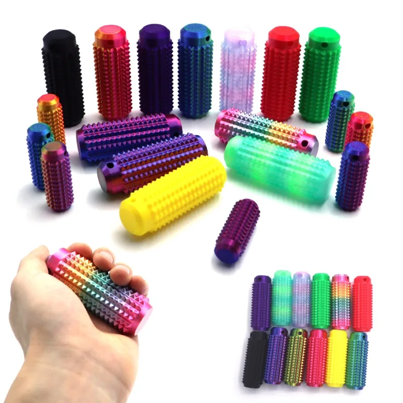 Tactile Sensory Keychain | BPA-Free Fidget Anxiety Relief Toy with Spiky Grip, Portable Office Desk Stress Relief Tool