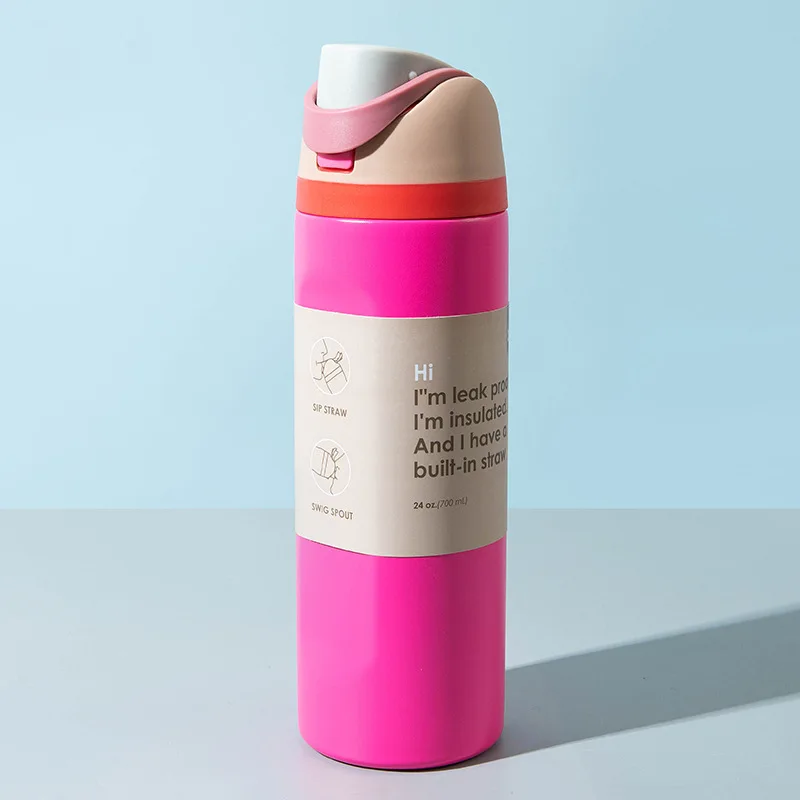 Bestverkochte fruitautobeker Roestvrij staal geïsoleerde beker Draagbare draagbare sportexclusieve waterbeker met grote capaciteit