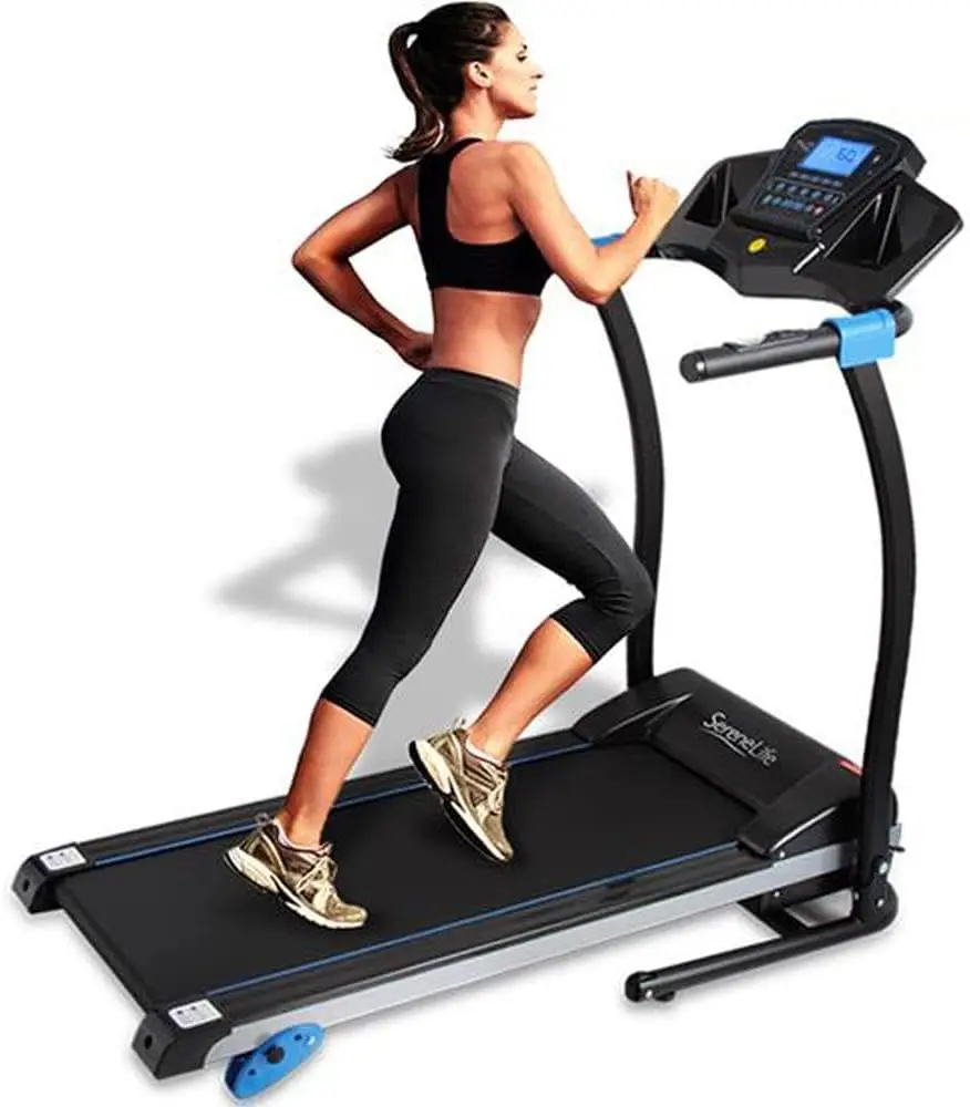 

Electric Folding Treadmill - Foldable Home Fitness Equipment for Walking & Running, 1.5 HP Indoor Home Cardio Machine