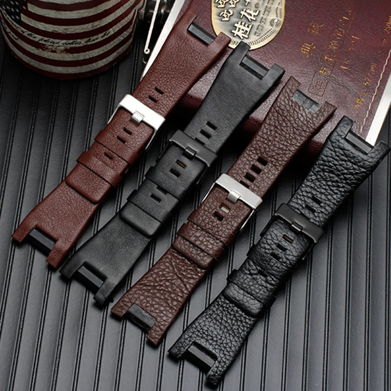Bracelet en cuir véritable pour diesel DZ1216 DZ1273 DZ4246 DZ4247DZ287 montre bracelet bracelet montres bande