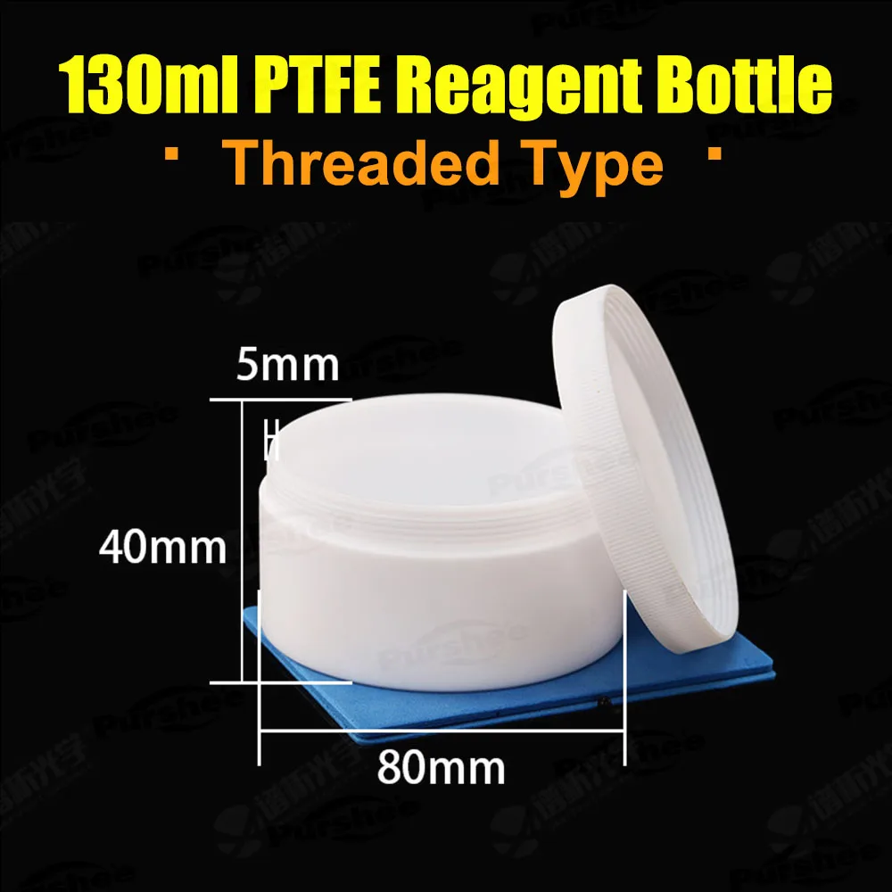 PTFE-Schraubverschluss-Reagenzflasche Hochtemperaturbeständig Säure- und Alkalibeständig mit Deckel Verschiedene Größen Labor-Aufbewahrungsflasche – Detail 34