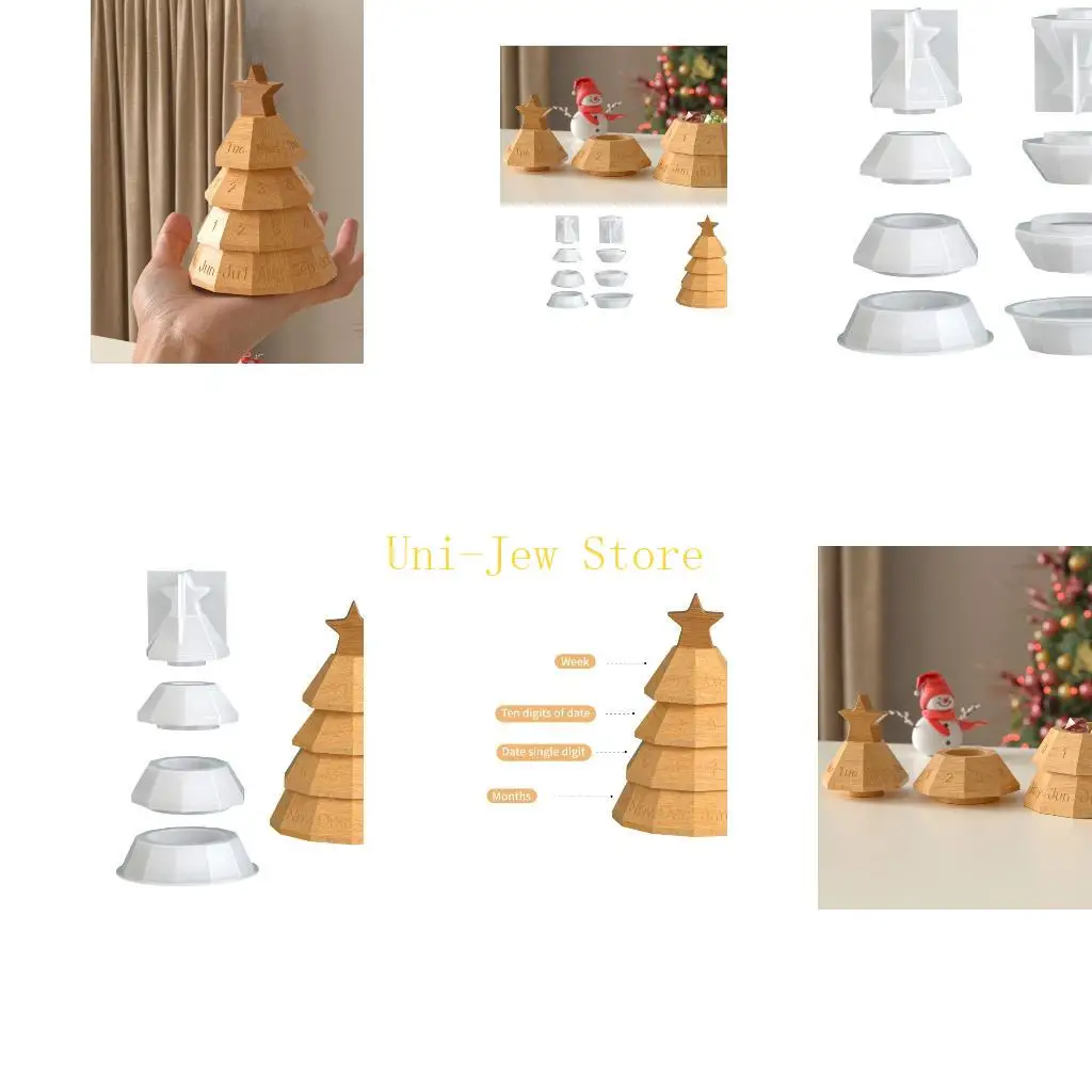 

Набор силиконовых форм для ювелирных изделий 40 ГБ, штабелируемый праздничный контейнер для подарков из смолы «сделай сам»