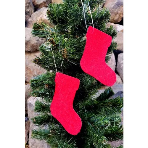 E-Art House 6 Pcs Socks Shape Christmas & Tree Ornament