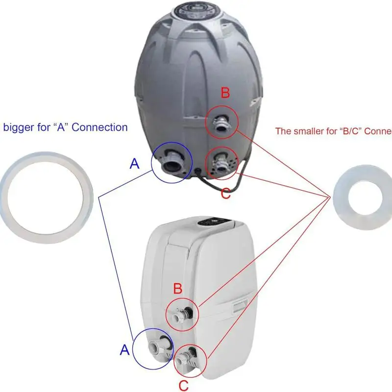 ชุดปะเก็นซีลขั้วต่อเข้ากันได้กับเบสท์เวย์ โคลแมน ซาลูสปา เลย์-ซี-สปาสำหรับเครื่องเชื่อมปั๊มลม