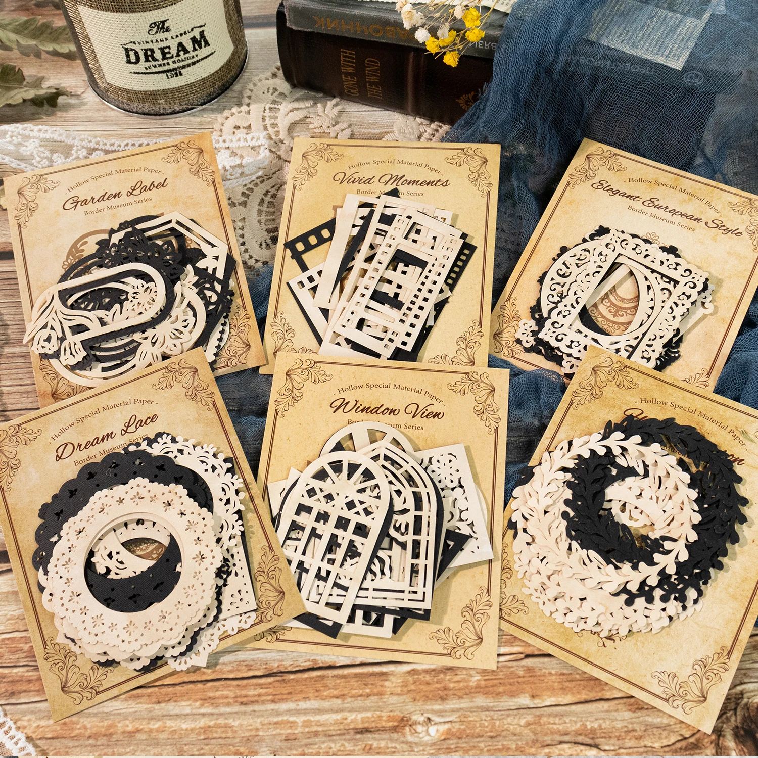 6packs/LOT Border Museum series retro creative decoration DIY memo pad