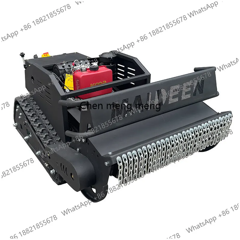 Remote Control Lawn Mower Crawler Agricultural Harvesting Weeding Large Automatic Mowing Robot