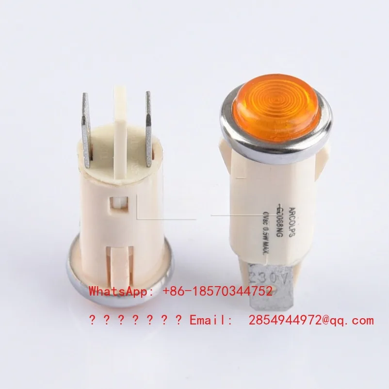 C0068NG Hole Φ 12.7mm 230V Home Appliance Kitchen and Bathroom Equipment Signal Indicator Light