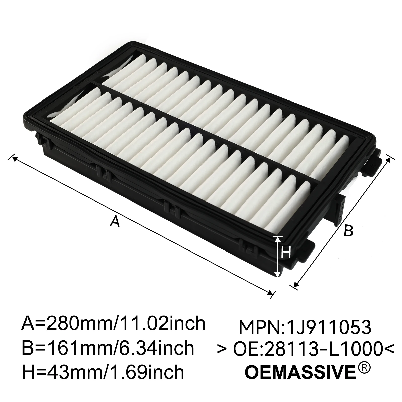 28113-L1000 97133-L1000 Combo Set Engine Cabin Pollen Air Filter For Hyundai Tucson Kia K5 Optima Sportage 2.5L 2022 2023 2024