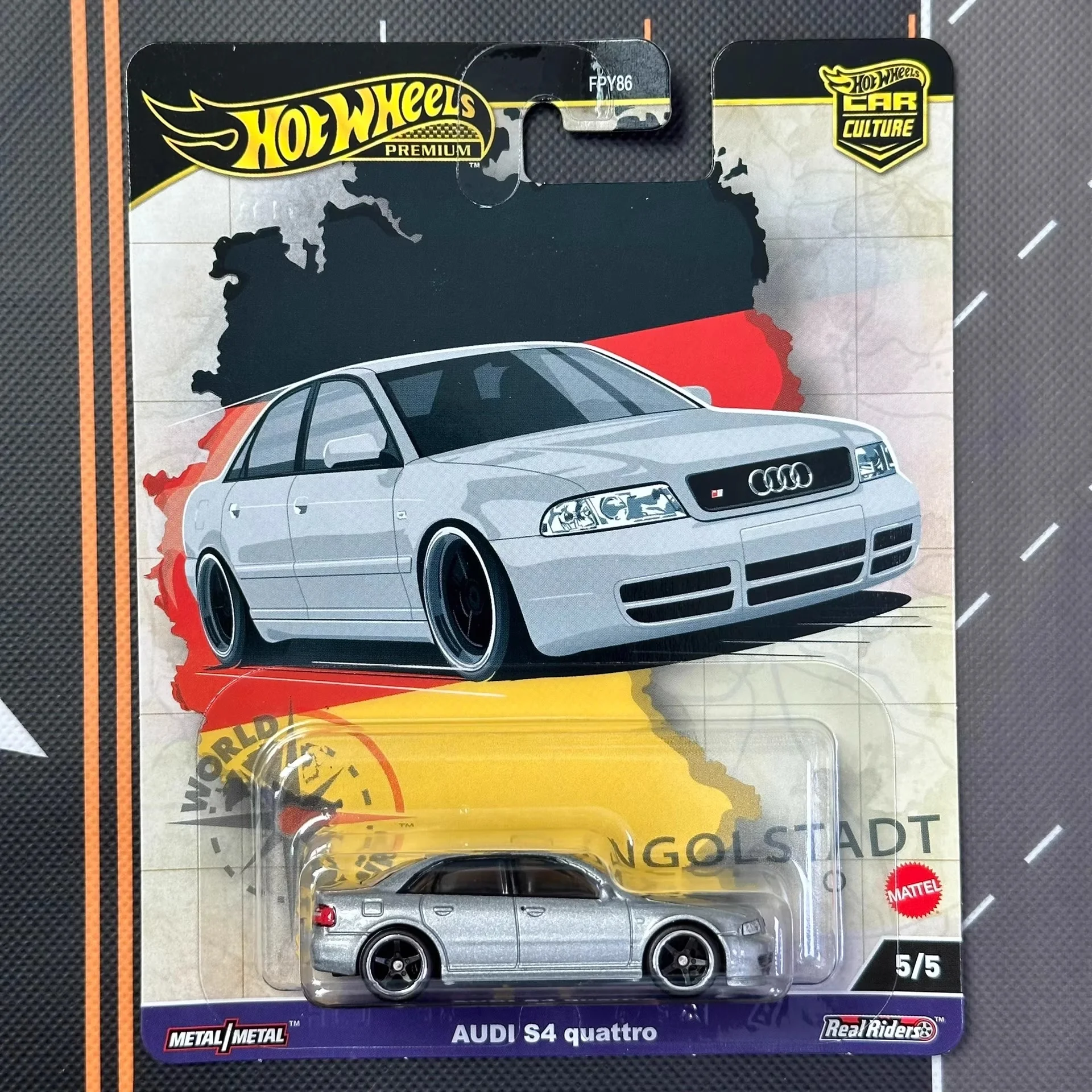 Hot Wheels Premium Car Culture World Tour Toyota Audi Alfa Romeo Volkswagen 1:64 Diecast Car Model Alloy Collectible Vehicle Toy