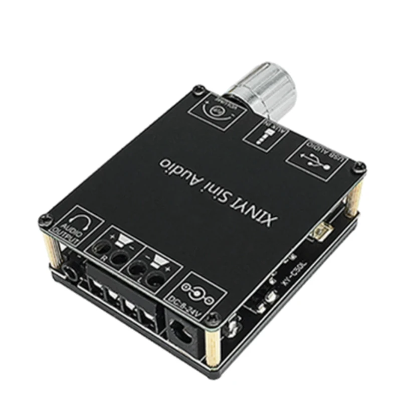 2X50 واط بلوتوث 5.0 مكبر كهربائي فئة D الصوت 10 واط-200 واط HiFi ستيريو مشغل موسيقى لاسلكي USB كارت الصوت الرقمية AMP-PZZW