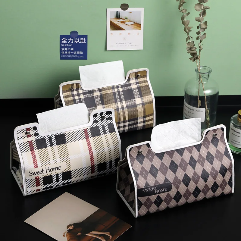 Scandinavian Style Tissue Box-Simple European Light Luxury High-grade Tissue Box-Household Living Room Restaurant Tissue Box