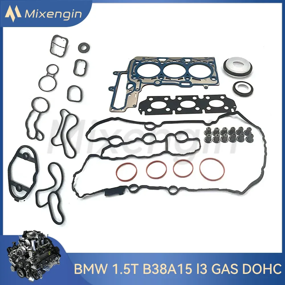 

Engine Part Cylinder Head Full Gasket Kit Fit 1.5 T L B38A15 L3 GAS DOHC For BMW 116i 118i 318i X2 Mini Cooper 1.5T 2015-2021