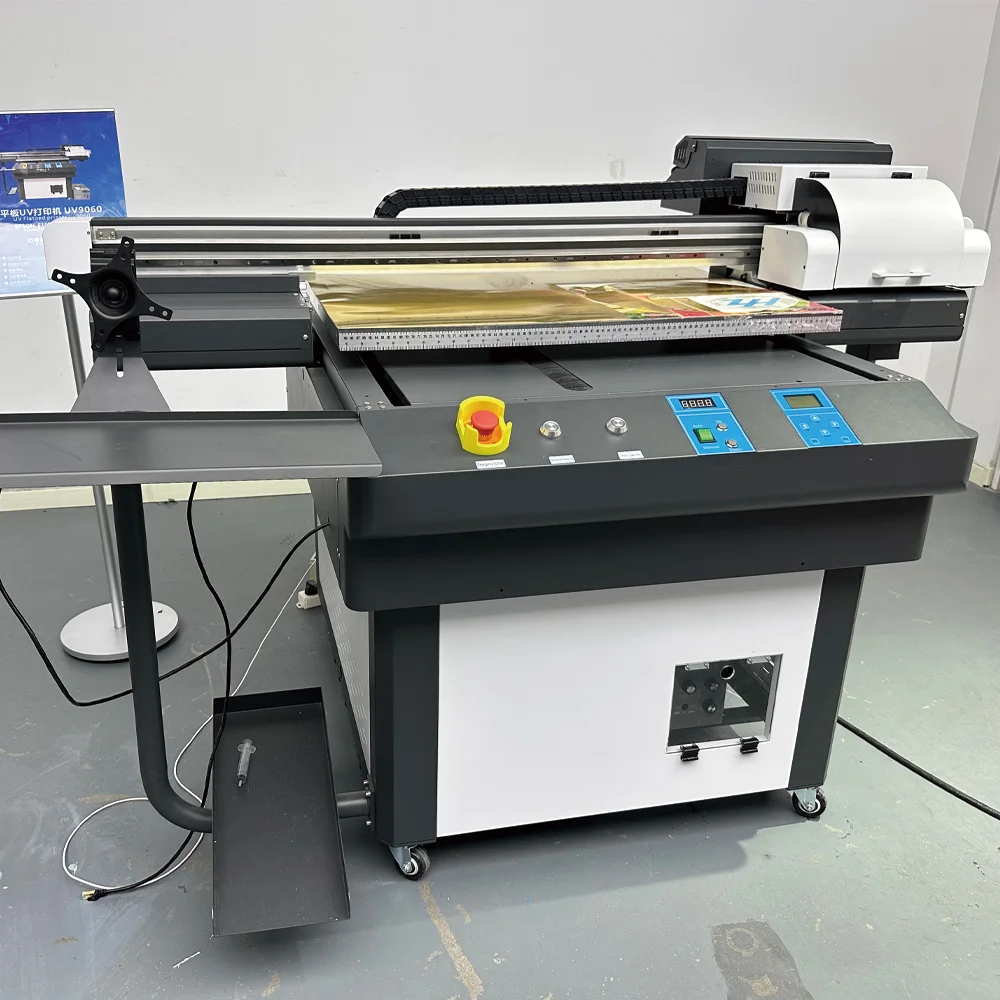طابعة مسطحة احترافية 6090 9060 UV مع 3 رؤوس XP600 رأس الطباعة 6 ألوان طابعة نافثة للحبر UV آلة طباعة الدهون #3