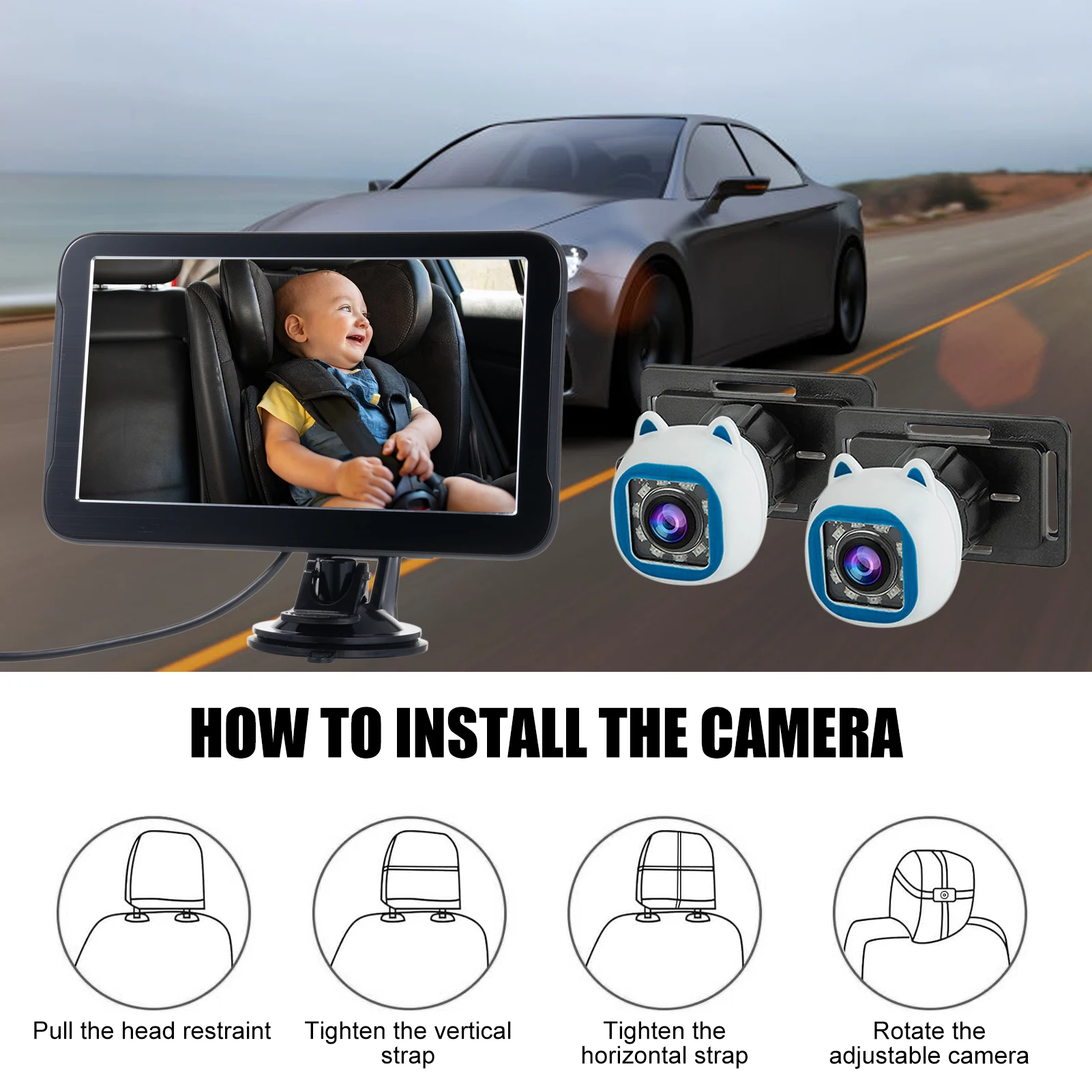 Baby Car Camera, Du…