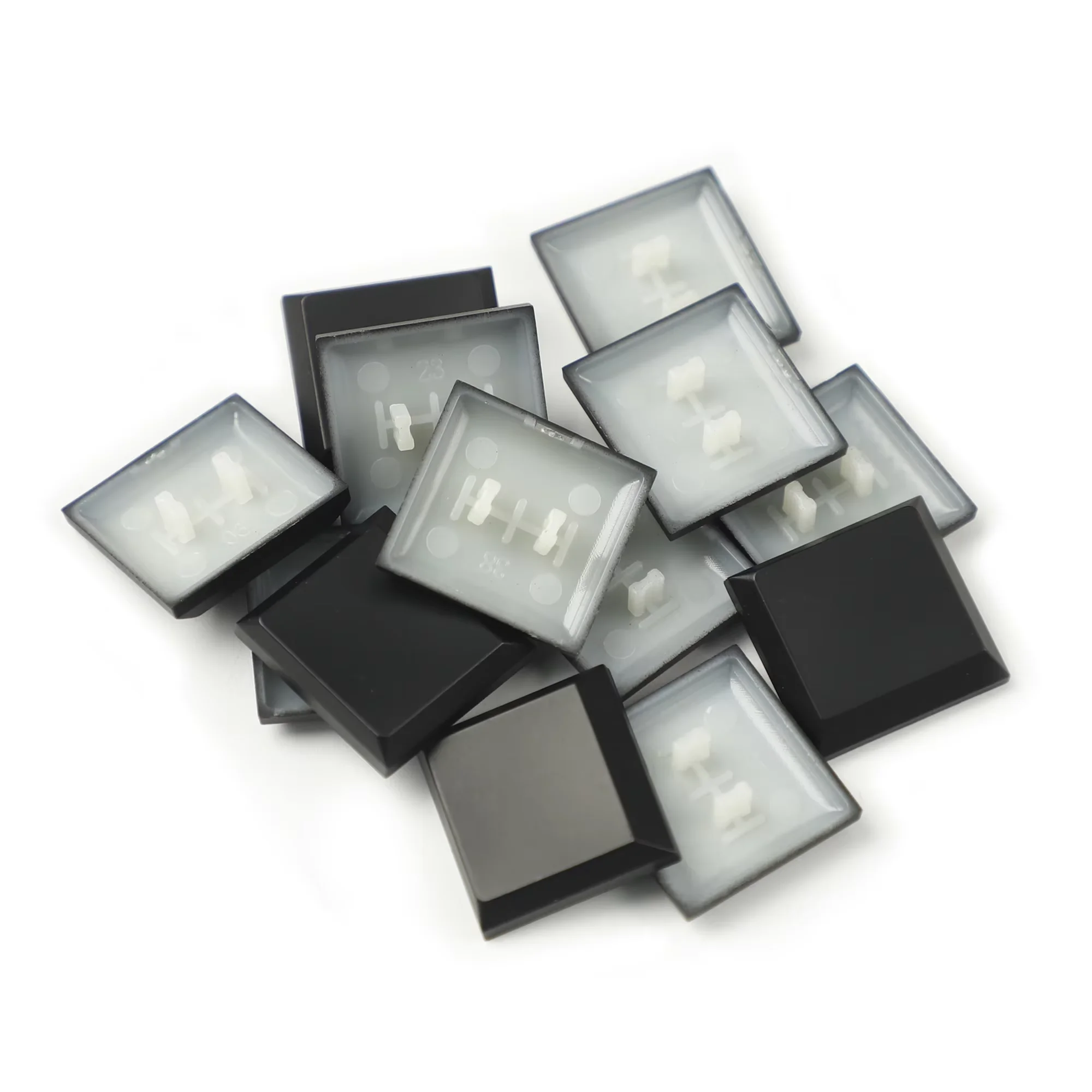 Kailh Choc Low Profile 10pcs 70pcs 110pcs Keycaps for 1350 Chocolate Switch Translucent White Black Mechanical Key Cap