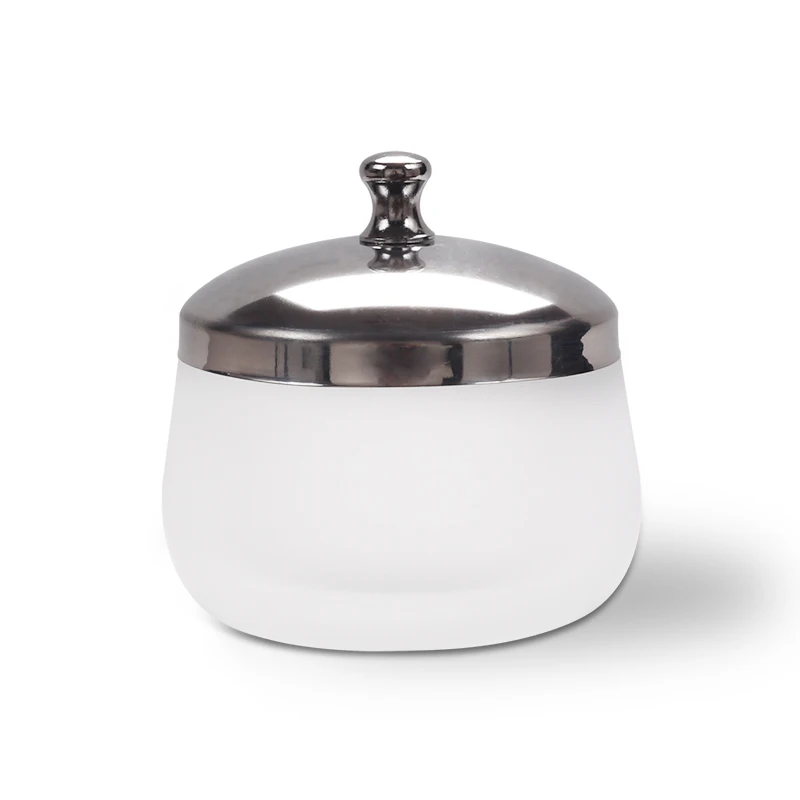 1pcs Nail Crystal Glass Dappen Dish Acrylic Powder Liquid Holder Container Round Shape Nail Lid Cup Bowl Manicure Accessories