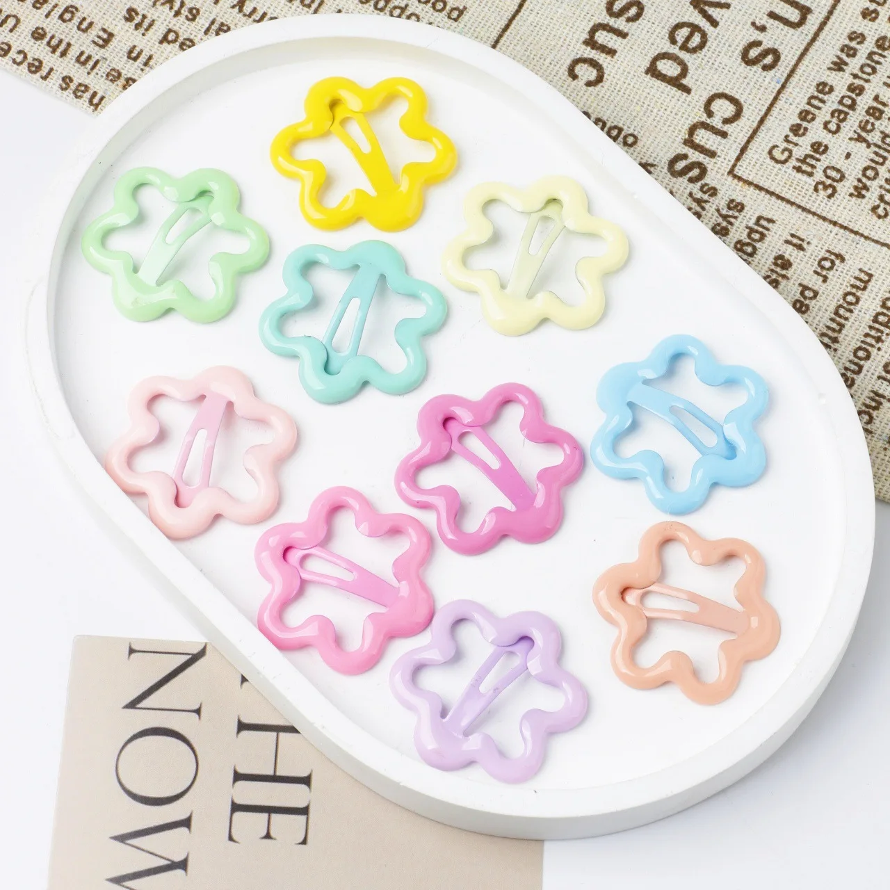 

Cute mini flower small hairpin bright 3cm bb clip girl bangs wholesale